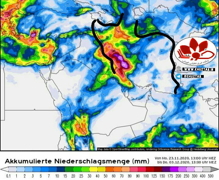 IMG 20201125 214019 537 هشدار مهم نسبت به سیلابی شدن رودخانه‌های کارون، دز و مارون / پیشبینی آبگرفتگی برخی مناطق استان خوزستان