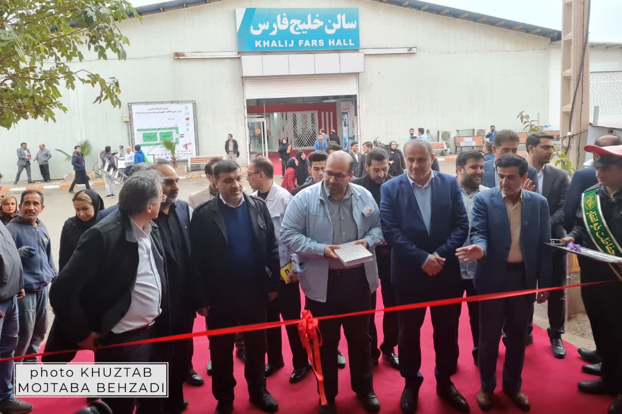 photo3505250966 جلوه های عظمت صنعت فولاد خوزستان؛ سومین نمایشگاه تخصصی بومی سازی قطعات، تجهیزات و مواد مصرفی صنعت فولاد در اهواز آغاز شد
